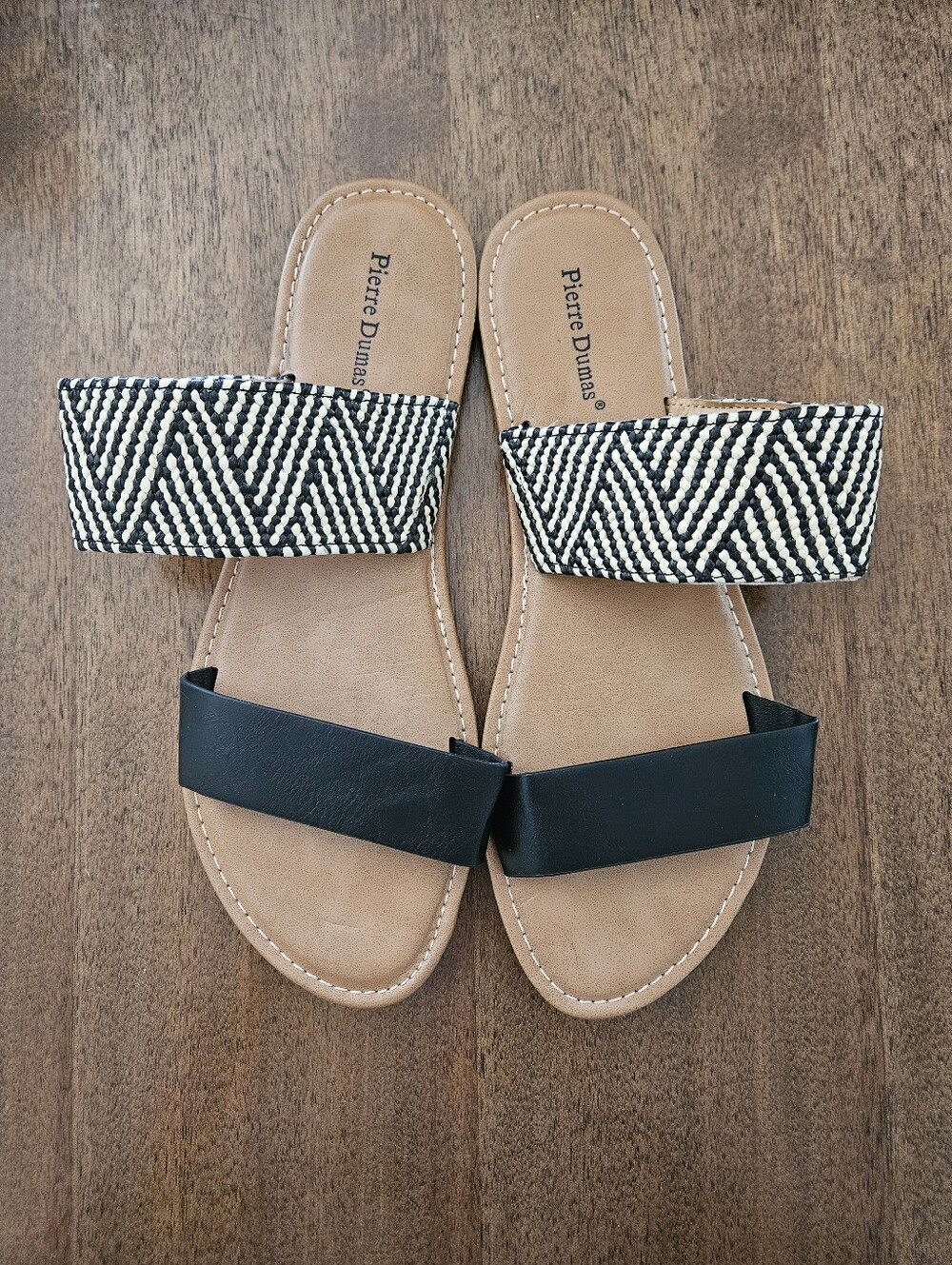 Pierre Dumas Double Band Slide Sandals